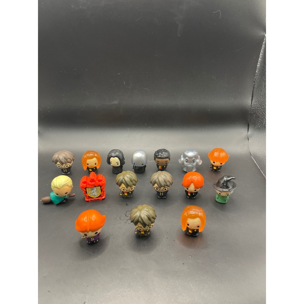 Harry Potter Ooshies Pencil Toppers Lot of 16 Figures Dumbledore Snape Draco Ron